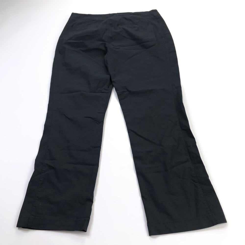 Kit & Ace 12 (Fit 33W 28L) Side Zip Trouser Women Mid Rise Straight Pants Black